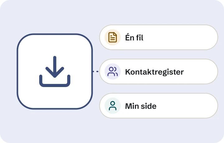 Slik flytter dere fra et regneark eller et annet system